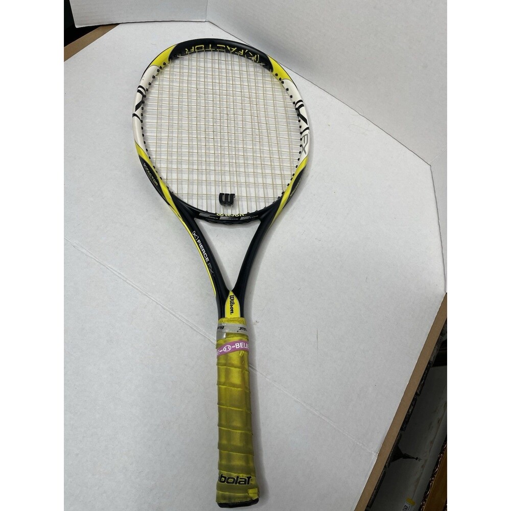 Wilson (K) Factor (K)AROPHITE BLACK Team FX Tennis Racquet Racket K FIERCE FX